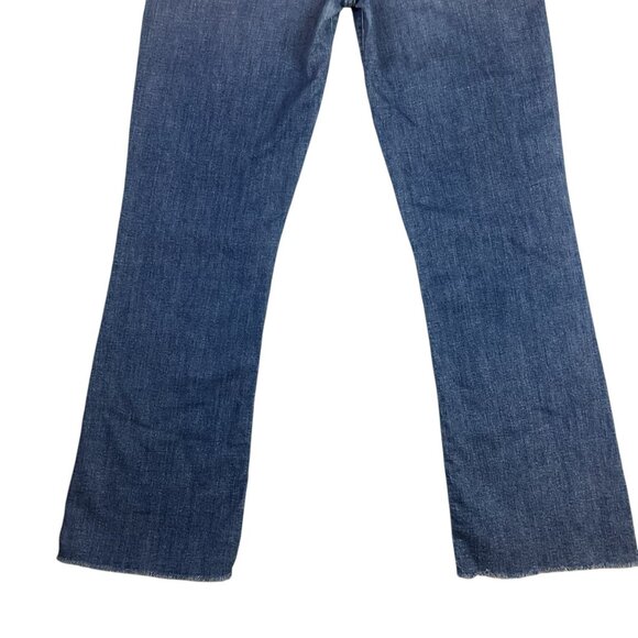 Mother Desc Lace-Up Hustler Ankle Leg Jeans Womens 29 Distressed Denim - Picture 8 of 15